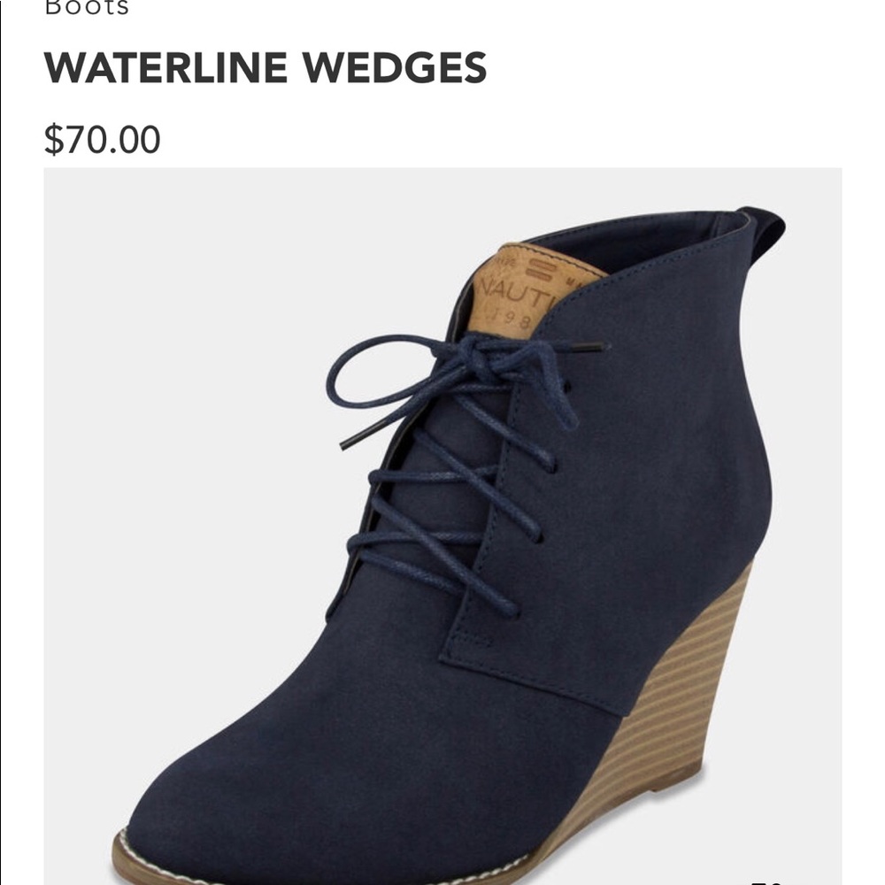 Nautica wedge booties